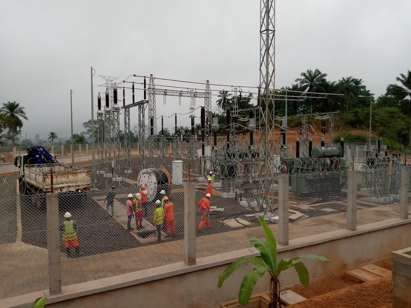 Substation interface works in the Democratic Republic of Congo.