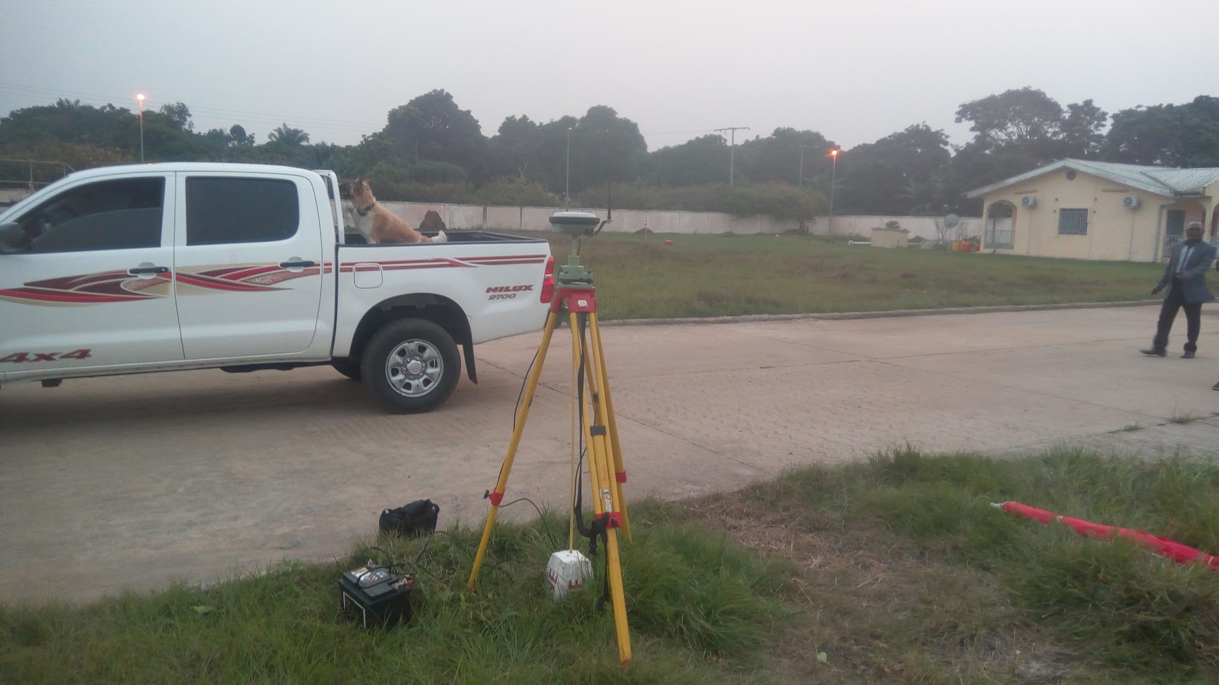 DGPS base setup during distribution survey work